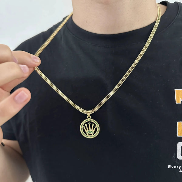 Cadena Tejido Sedusa de 60-5mm de Grosor + Dije De Rolex