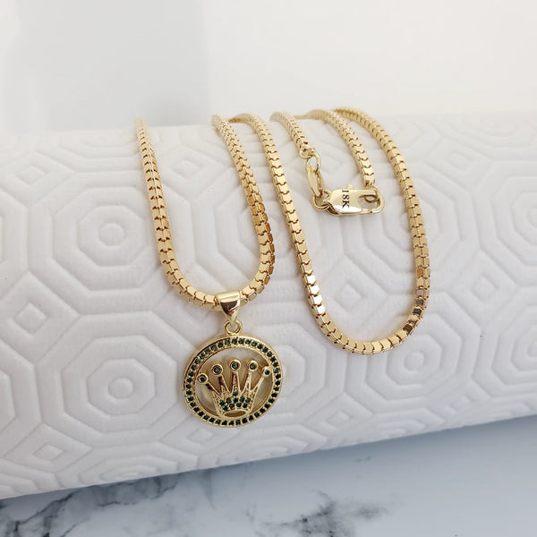 Cadena Tejido Cubico de 60-3mm de Grosor + Dije Rolex