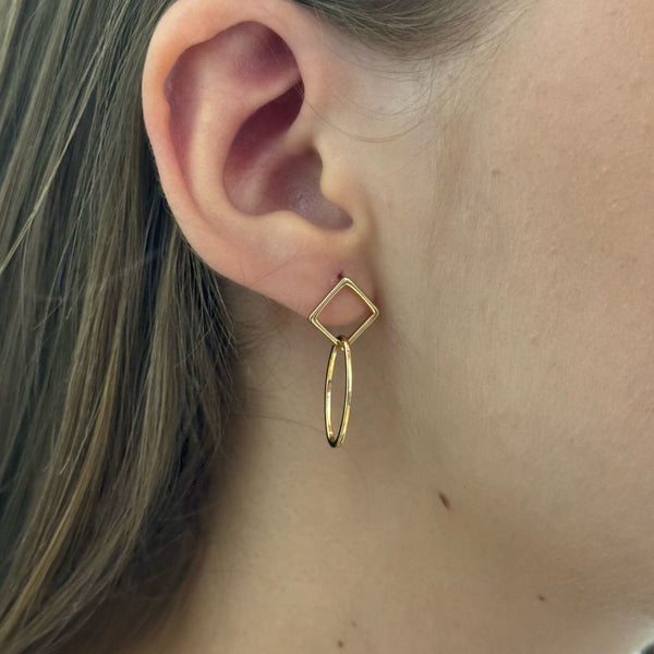 Topos De Dama Con Colgantes De Aros