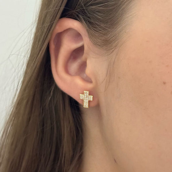 Topos De Dama Con Diseño De Cruz Cristal