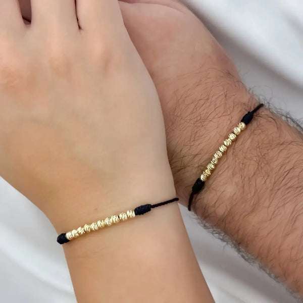 Par De Manillas Negras Para Parejas De Balines Italiano + Envío Gratis