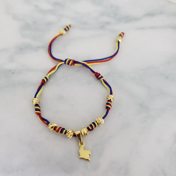 Pulsera Tricolor Con Dije Del Escudo