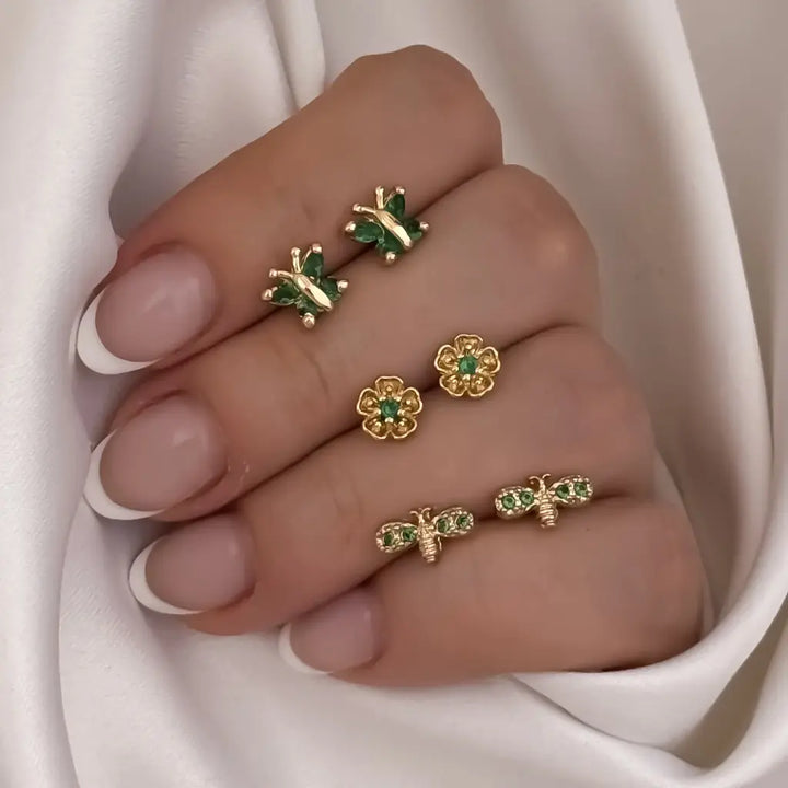 Set De Tres Pares De Topos Para Dama.