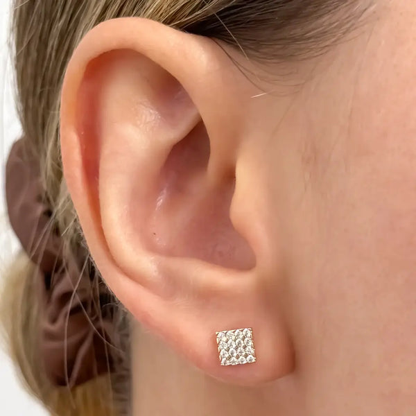 Topos De Dama Cuadrados Cristal