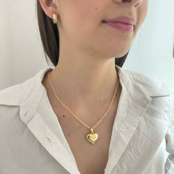 Cadena De Dama Tejido Chino de 50cm-2mm De Grosor + Dije De Corazón