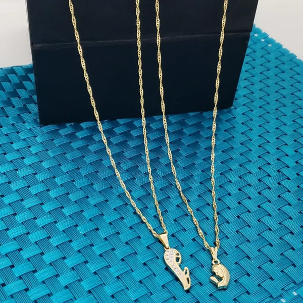 Cadenas De Parejas De Tejido Singapur + Dijes De La Rosa Mística. (Cadena De Dama De 40cm-1mm De Grosor, Cadena De Caballero De 50cm-1mm De Grosor)