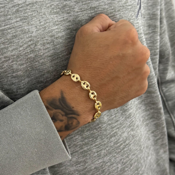 Esclava De Caballero De Tejido Gucci De 20cm-8mm De Grosor + Envío Gratis