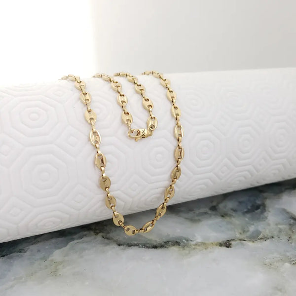 Cadena De Caballero De Tejido Gucci De 60cm-4mm De Grosor + Envío Gratis