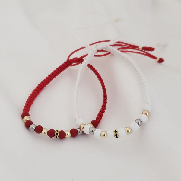 Manillas Macrame con Rondeles